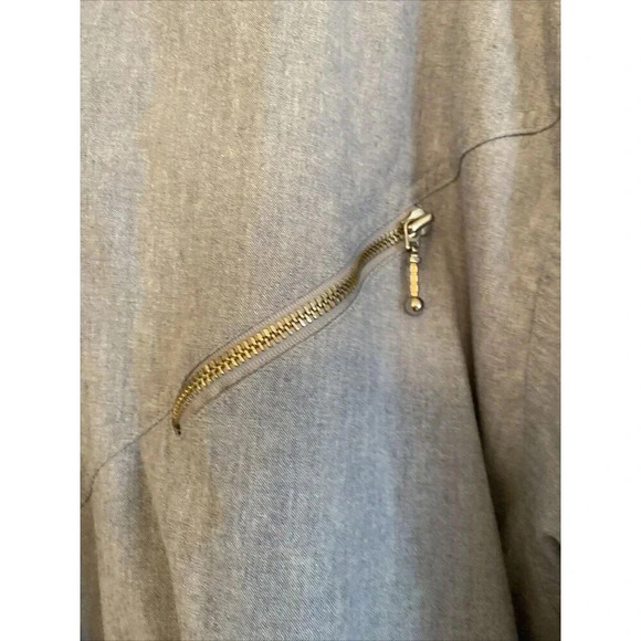 Izzi Women's Parka Jacket Full Zip Hooded 3X Blue - Picture 3 of 8